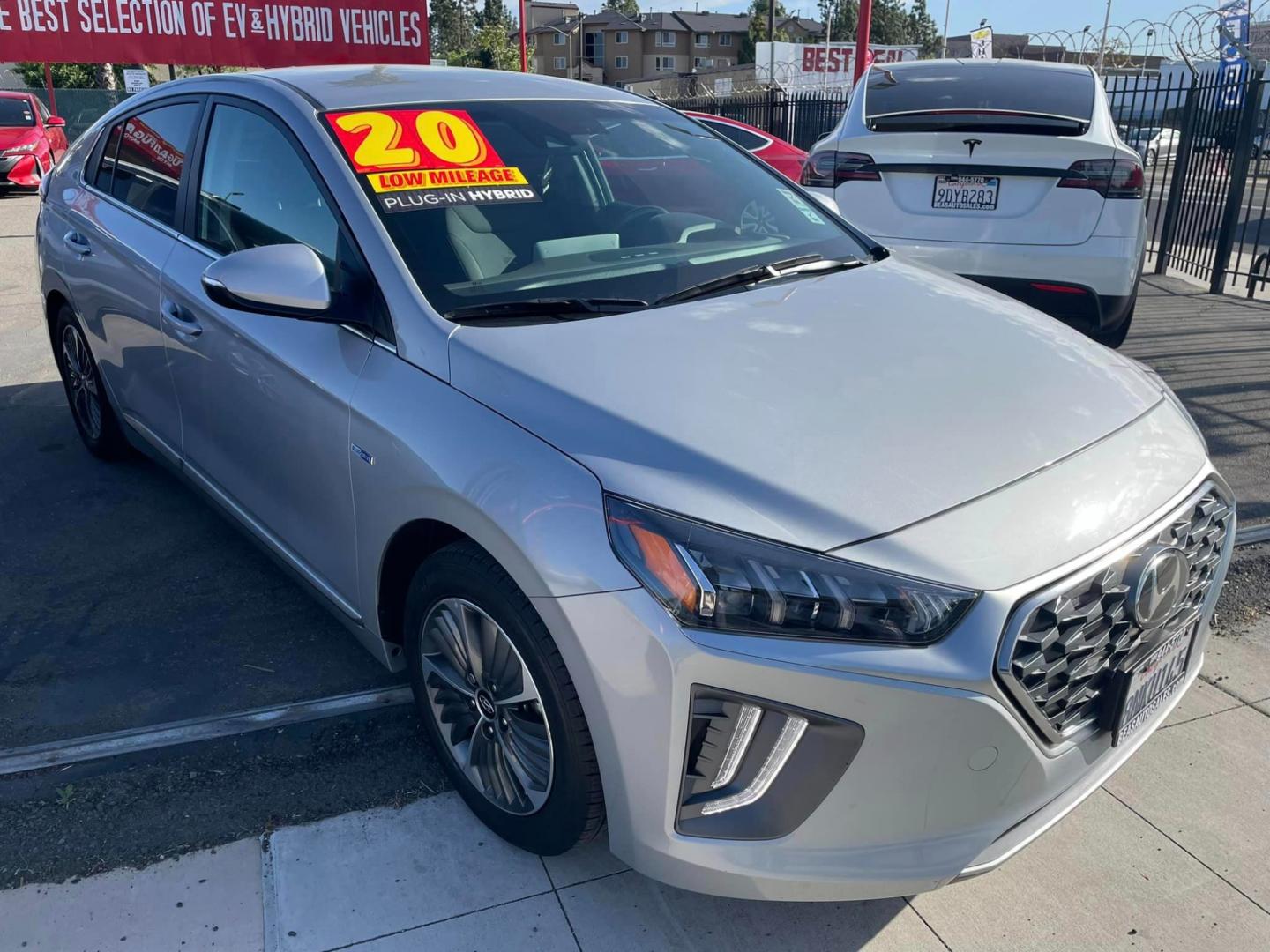 2020 SILVER /GRAY Hyundai Ioniq Plug-In Hybrid (KMHC75LD7LU) , located at 744 E Miner Ave, Stockton, CA, 95202, (209) 944-5770, 37.956863, -121.282082 - PLUS TAXES AND FEES - Photo#1